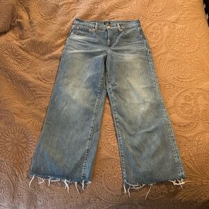 J. Crew wide leg crop jeans